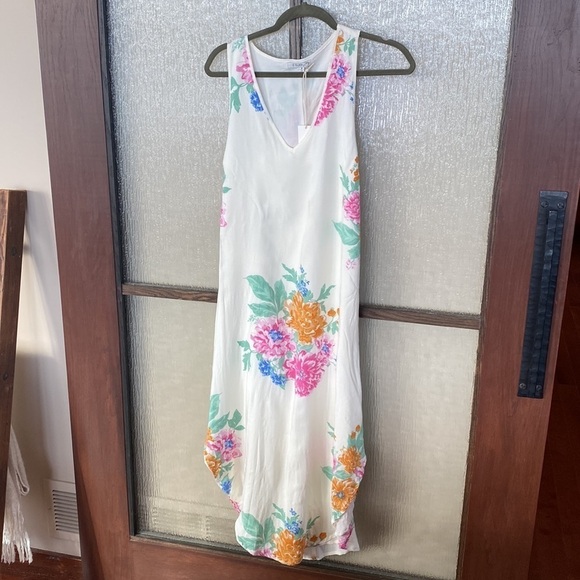 Z Supply Ivory and Floral Maxi dress size Medium NWT. - Picture 3 of 6